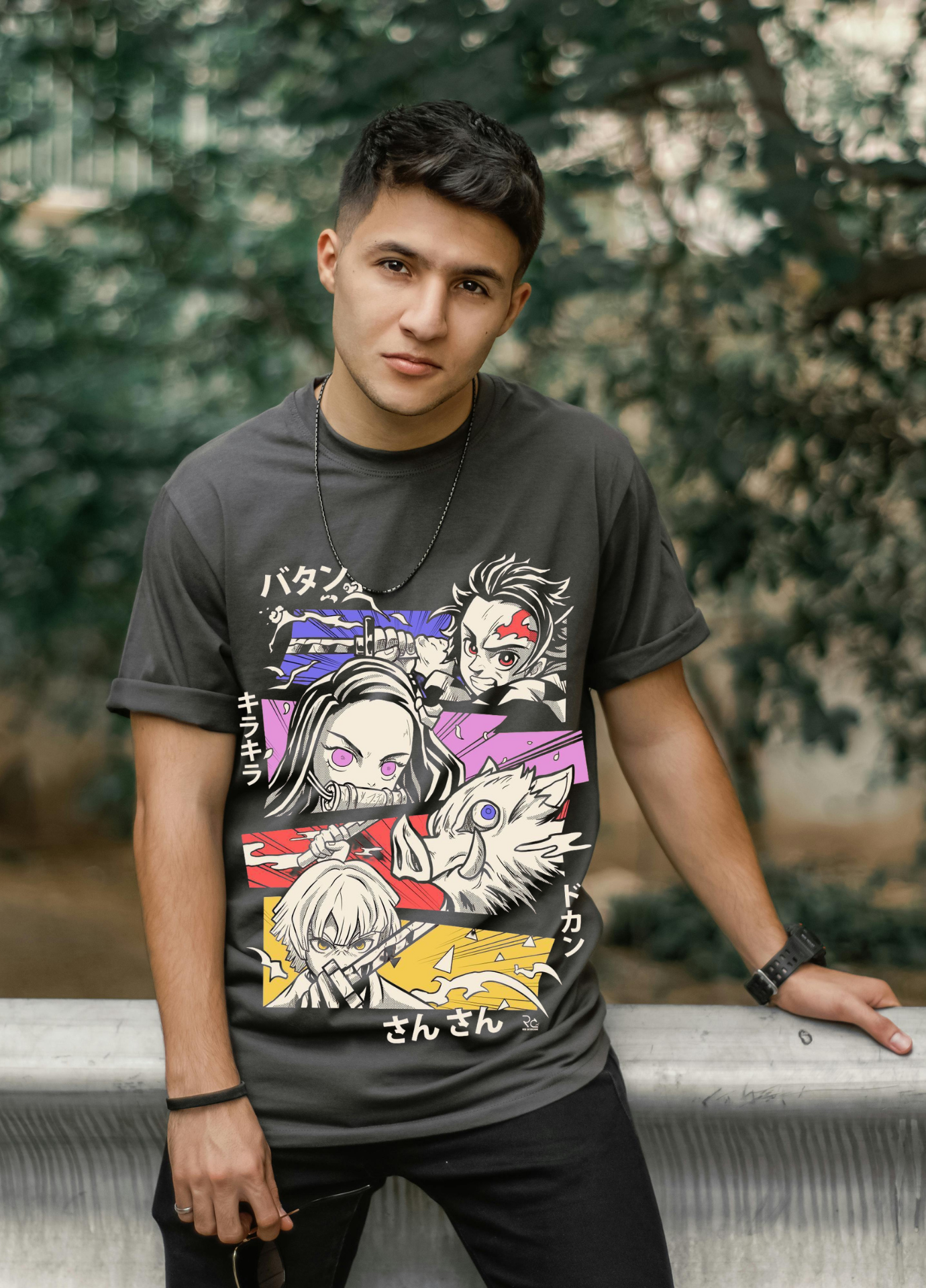 UNISEX DROP SHOULDER - DEMON SLAYER