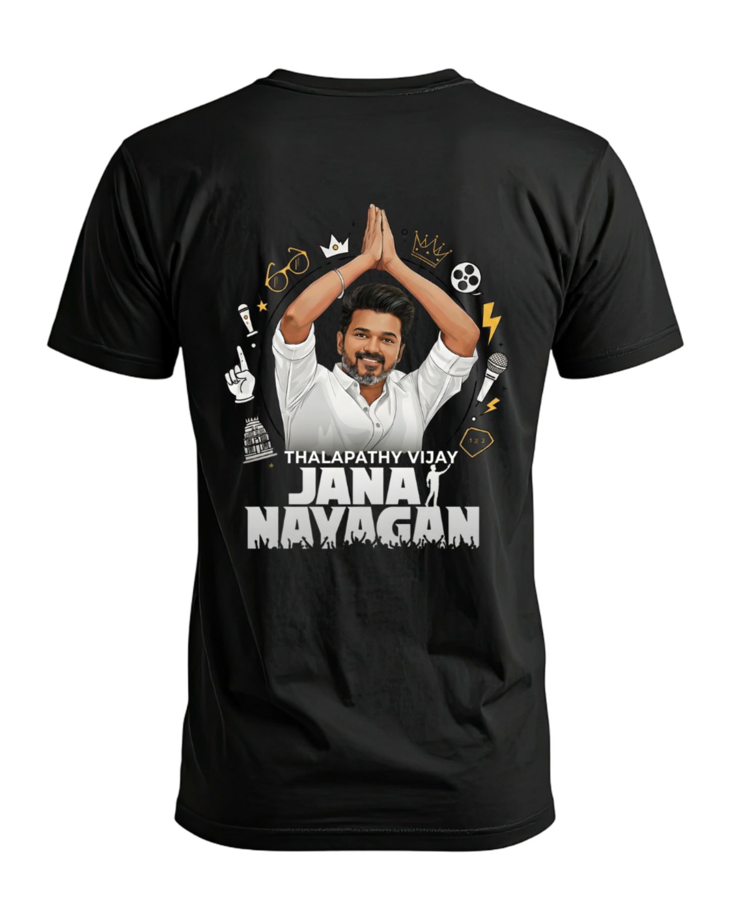 Jana Nayagan T-Shirt – Thalapathy Vijay's Last Film | Unisex Box Fit Drop Shoulder | Ton of Madness